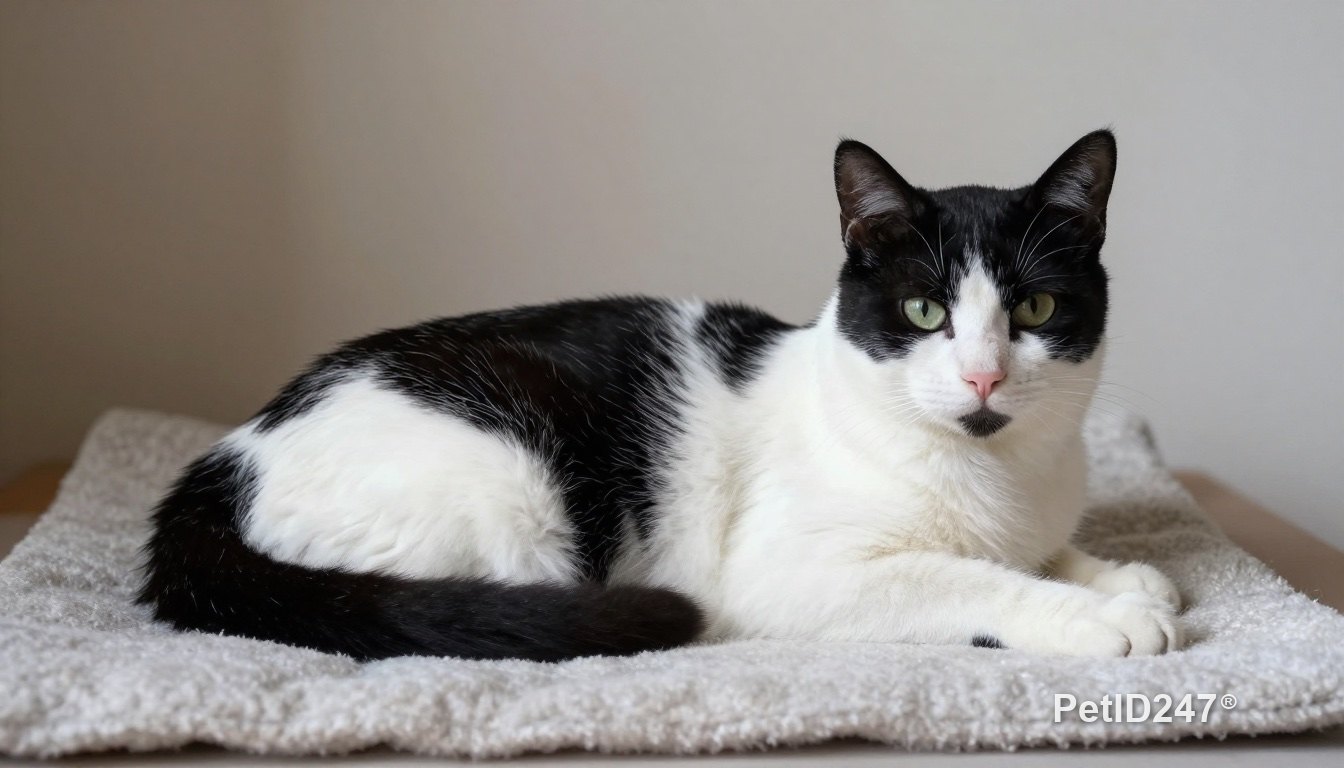 Newly adopted cat resting in a separate room